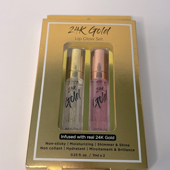 24K Gold Lip Gloss Glow Set – Hydrating, Shimmer & Shine - Picture 2 of 3